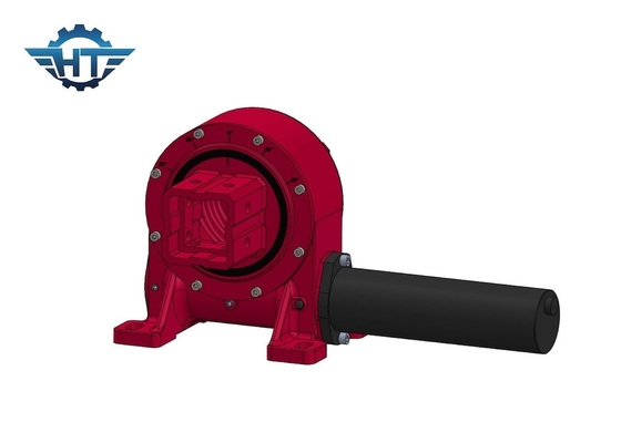 Longa vida útil Dual Enveloping Worm Worm Gear Slewing Drive com cor cinza ou laranja