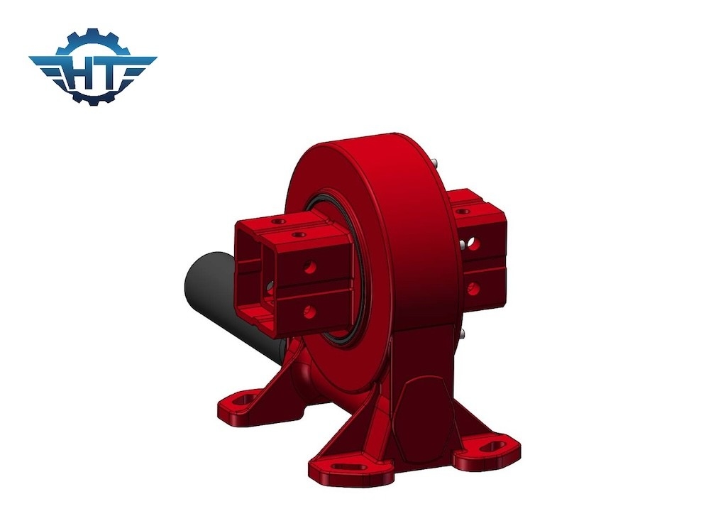 Longa vida útil Dual Enveloping Worm Worm Gear Slewing Drive com cor cinza ou laranja